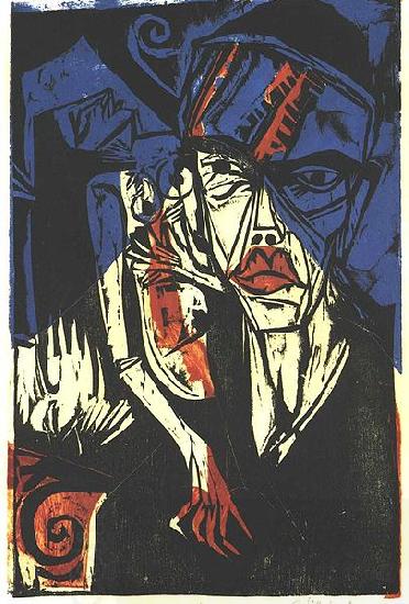 Ernst Ludwig Kirchner Fights oil painting picture